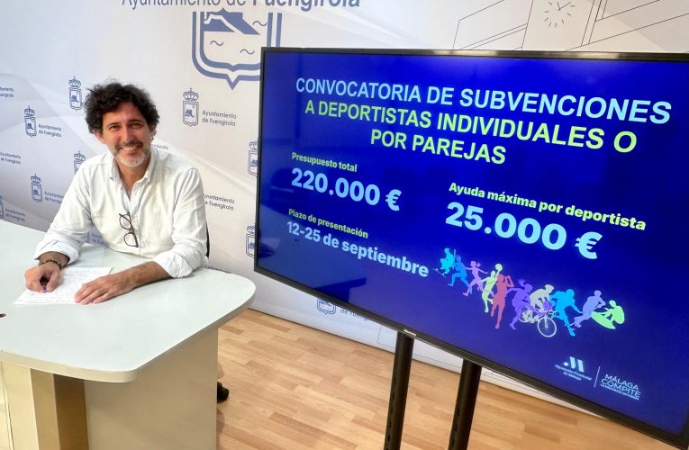The Fuengirola City Council encourages the subsidies of Diputación aimed at individual athletes and in pairs