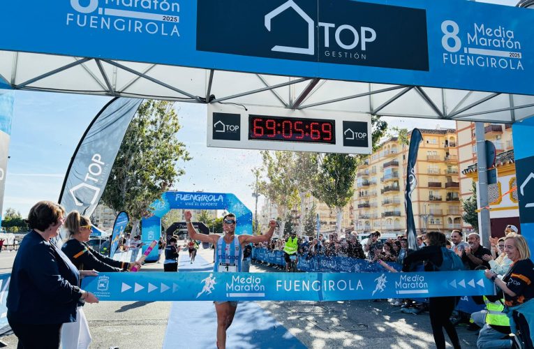 Alejandro Caña and Amanda Lanetoft win the VIII Fuengirola Half Marathon