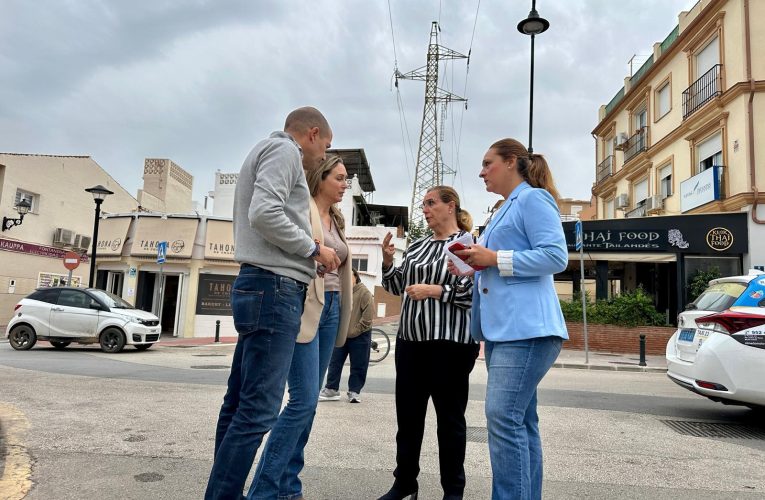 The Fuengirola City Council completes the burying of the Los Pacos overhead line with the dismantling of the cables and turrets