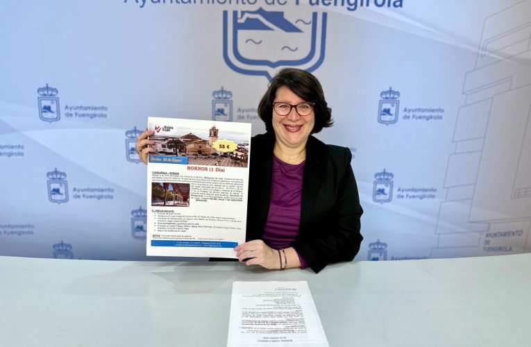 The Fuengirola City Council organizes an excursion to Bornos on January 26 aimed at older people in the city