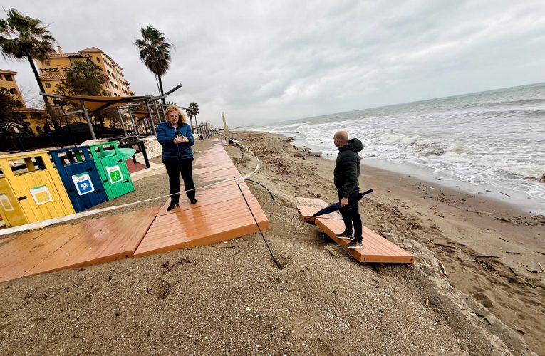 Ana Mula demands from the central government an Action Plan for the stabilization of the beaches of Fuengirola