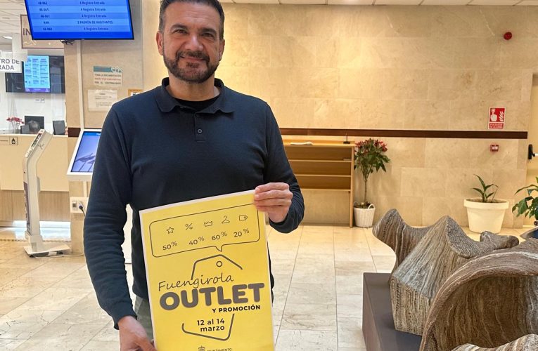 The City Council promotes the Fuengirola 2026 Outlet Fair from March 12 to 14 to boost local commerce