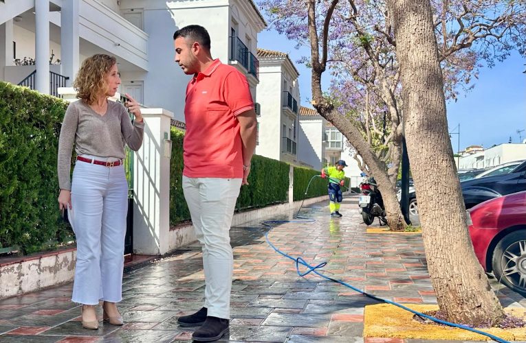 The Fuengirola City Council reinforces cleaning efforts to combat the flowering and fall of jacarandas